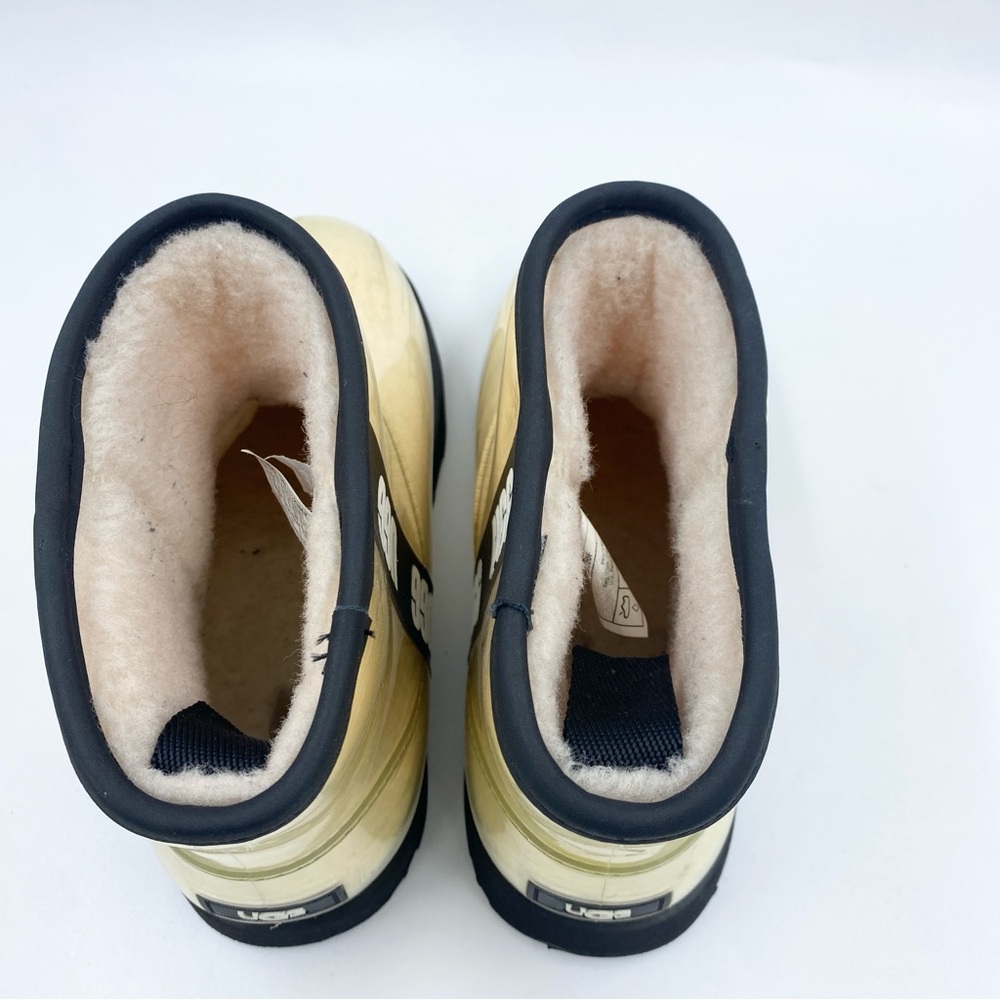 UGG Classic Clear Mini Boot Ankle Bootie Wool Lined 6.5 EUC - Picture 3 of 6